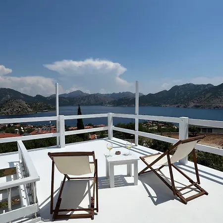 Kule Degirmen Deniz Manzarali Tas Ev Villa Marmaris