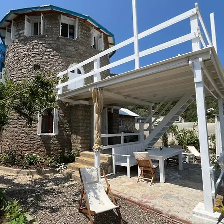 Kule Degirmen Deniz Manzarali Tas Ev Marmaris